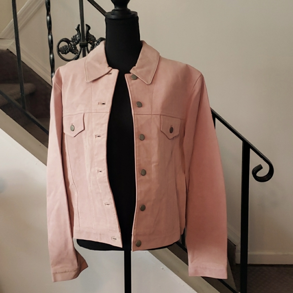 Bagatelle Genuine Pink Suede Jacket- SizeXL